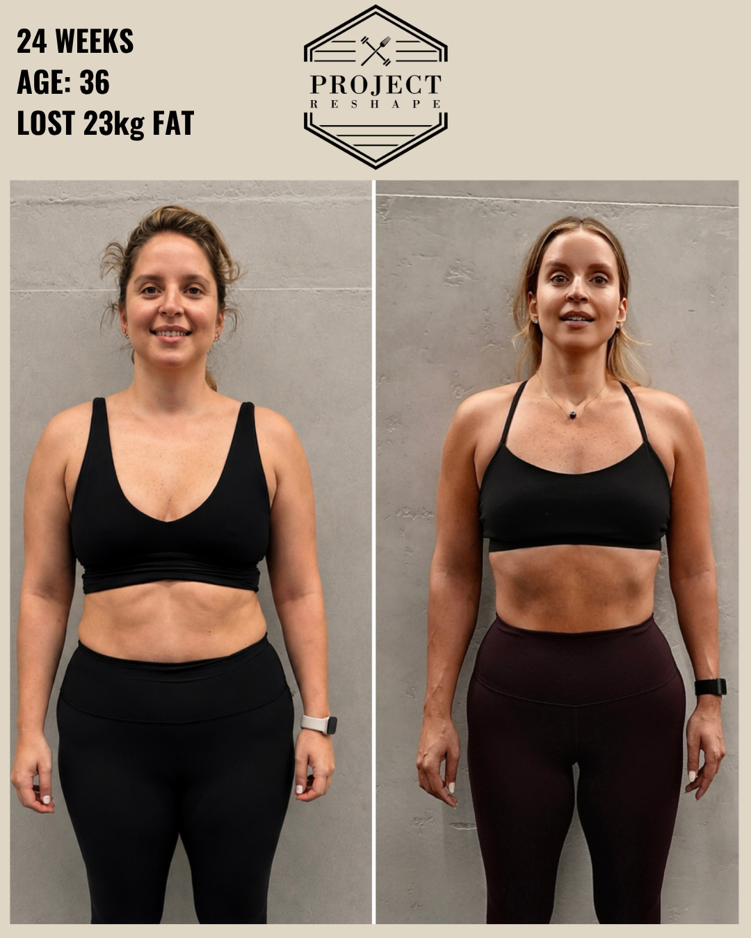 Transformation in 24 weeks at age 36 lost 25% body fat